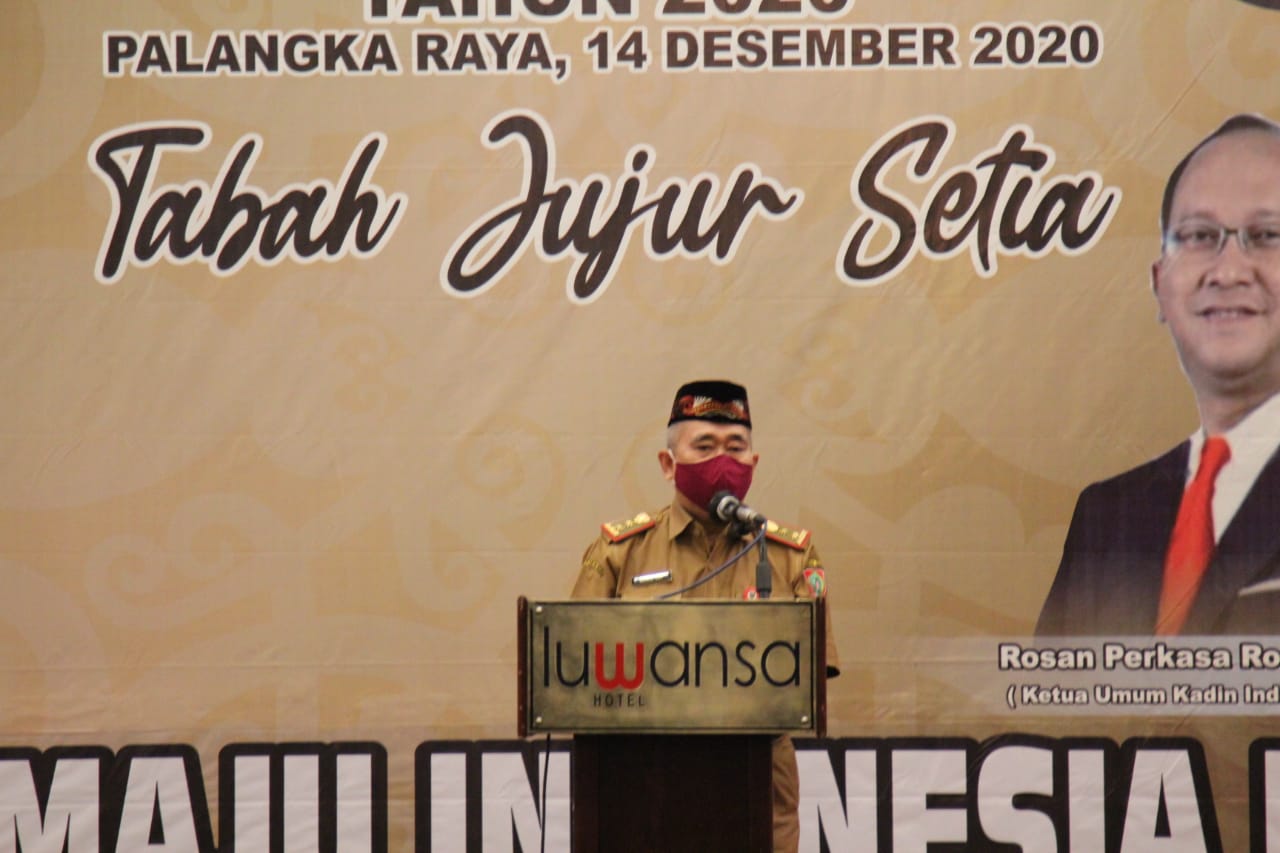 Asisten Bidang Perekonomian dan Pembangunan Setda Prov. Kalteng Membuka Musyawarah Provinsi ke VII Kadin Kalteng Tahun 2020 