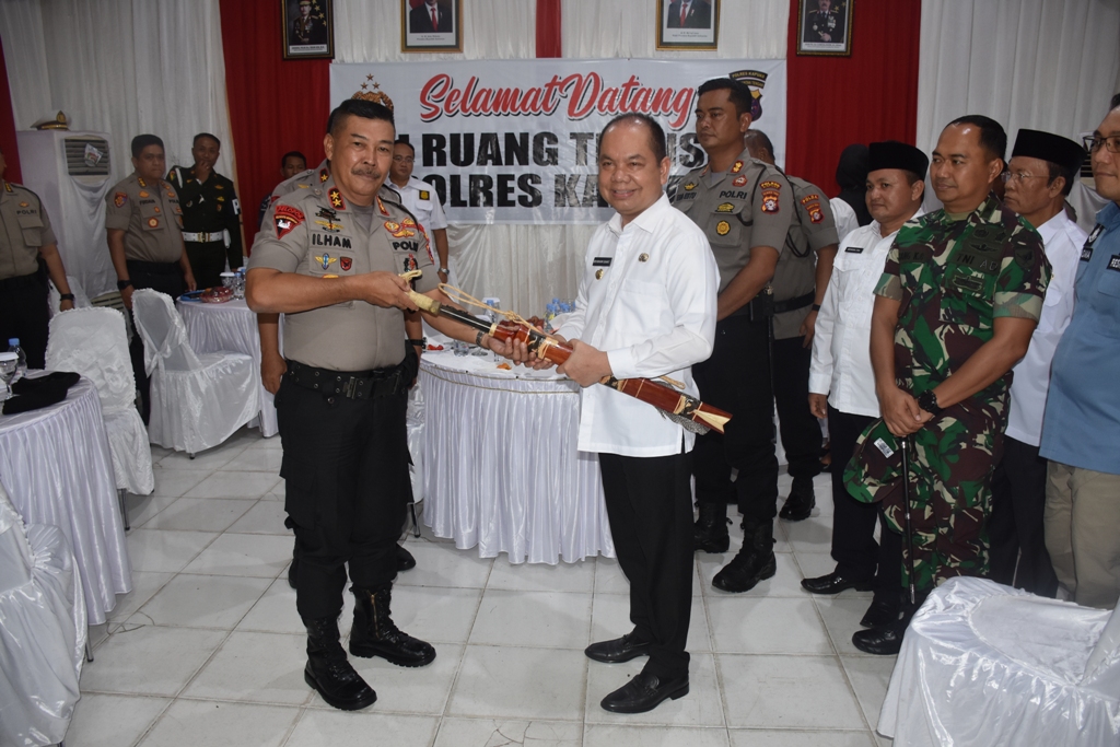 Ben Sambut Kedatangan Kapolda Kalteng di Kapuas