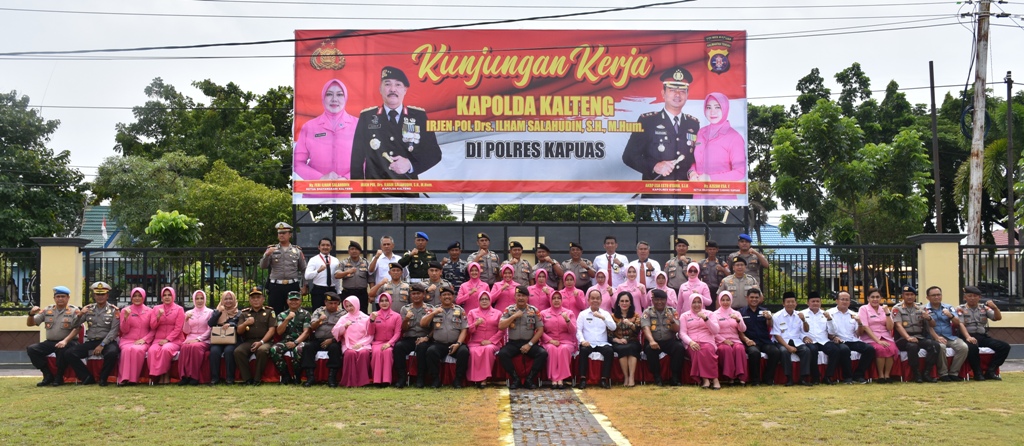 Ben Sambut Kedatangan Kapolda Kalteng di Kapuas