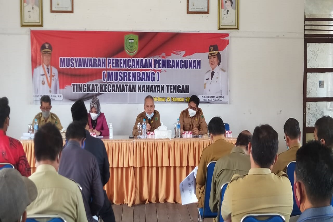 Kecamatan Kahayan Tengah Gelar Musrenbang Tingkat Kecamatan Tahun 2021