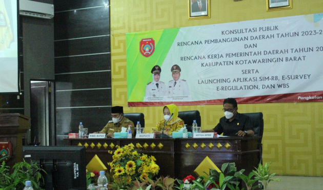 Pemkab Kobar Gelar Konsultasi Publik RPD Tahun 2023-2026 dan RKPD Tahun 2023