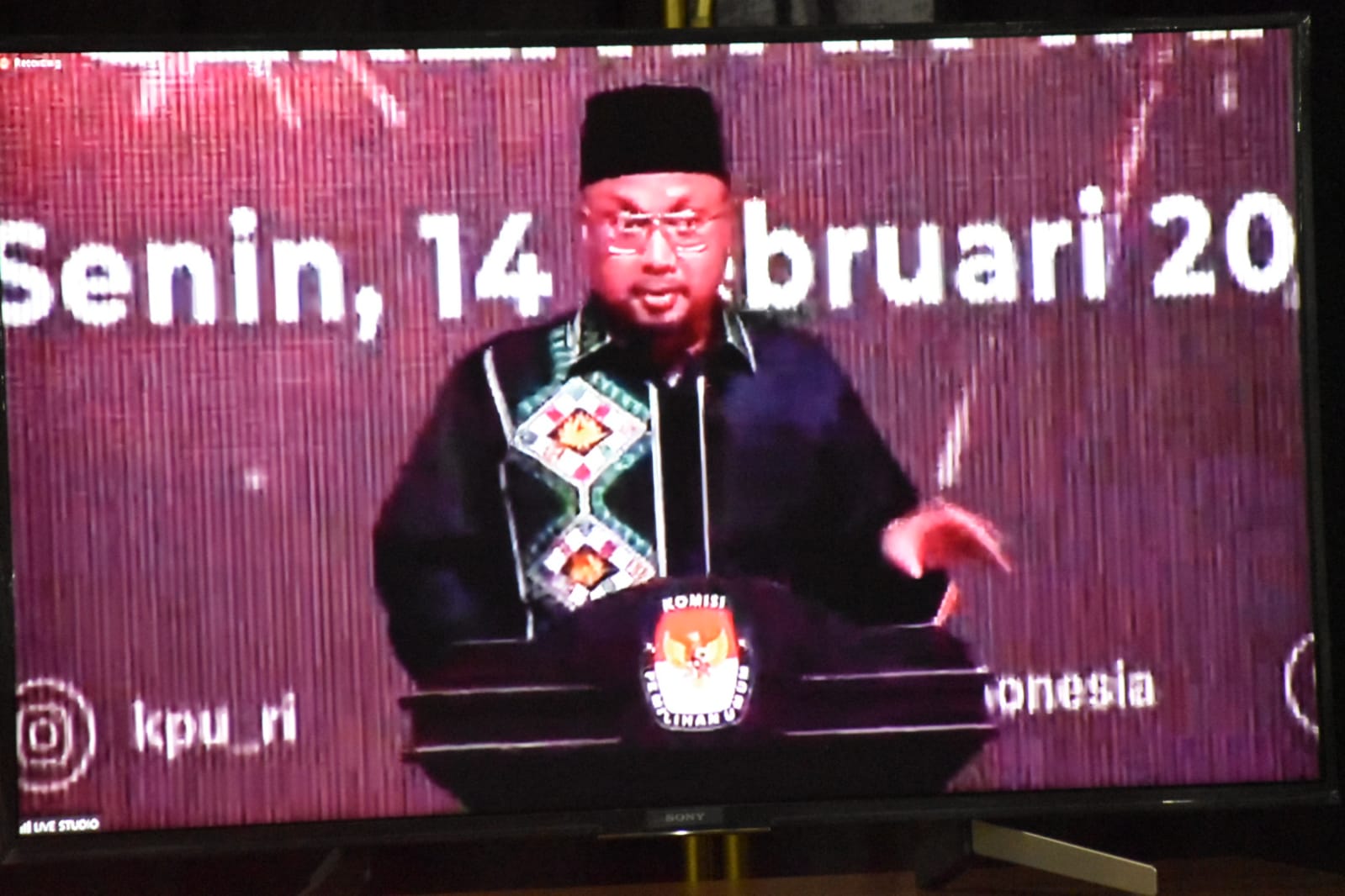 Pj. Sekda Kalteng Hadiri Launching Hari Pemungutan Suara Pemilu Serentak Tahun 2024