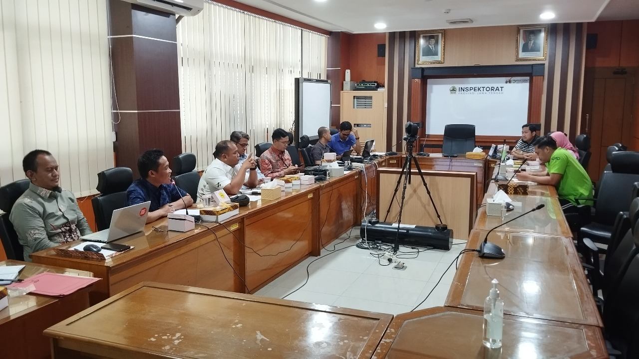 Inspektorat Prov. Kalteng Lakukan Pertemuan dengan Inspektorat Prov. Jateng, Bahas Penguatan Binwas Berbasis Bidang Pengawasan