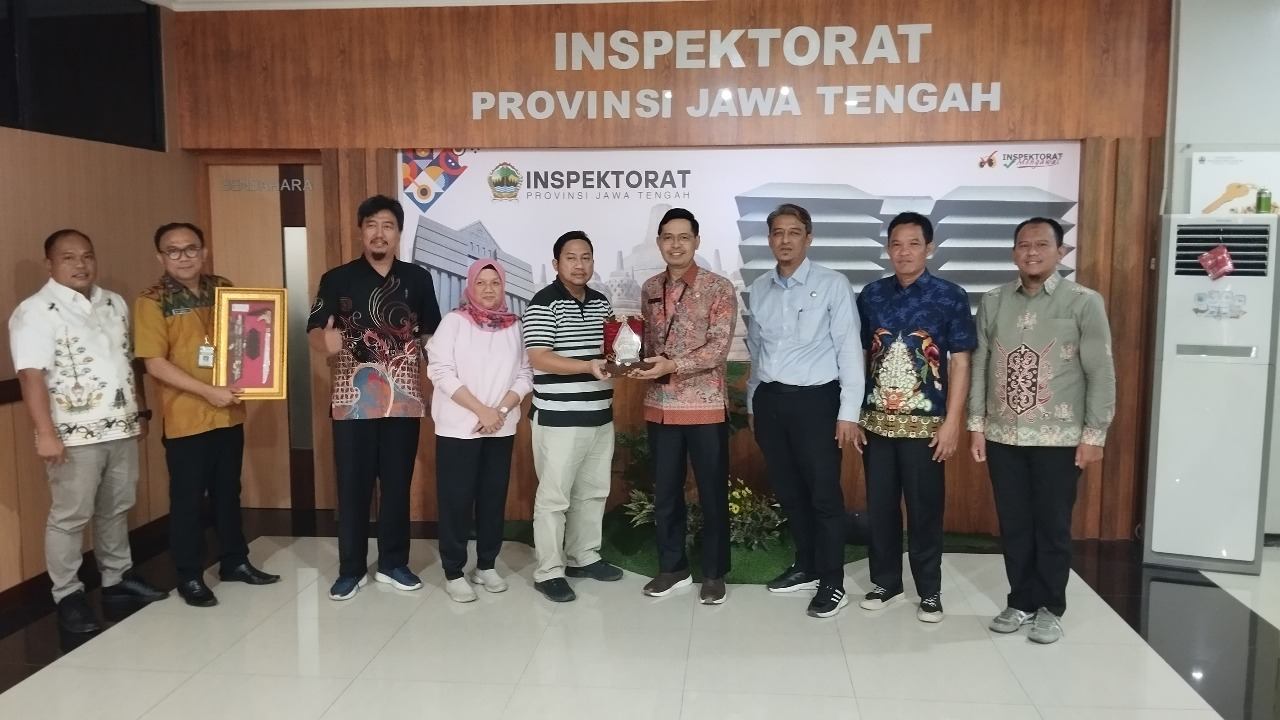 Inspektorat Prov. Kalteng Lakukan Pertemuan dengan Inspektorat Prov. Jateng, Bahas Penguatan Binwas Berbasis Bidang Pengawasan