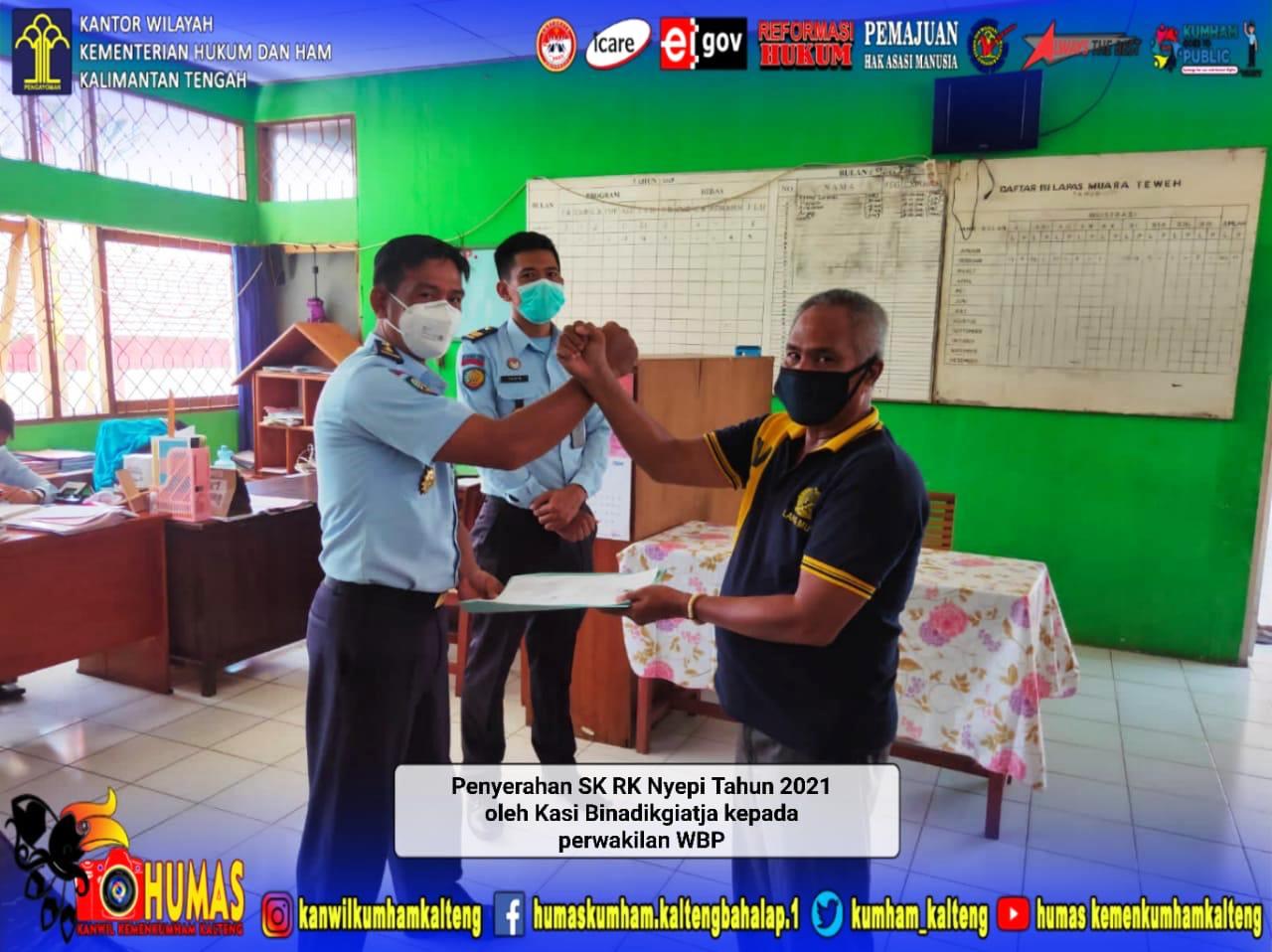 Empat Belas WBP Lapas Muara Teweh Terima RK Nyepi 2021