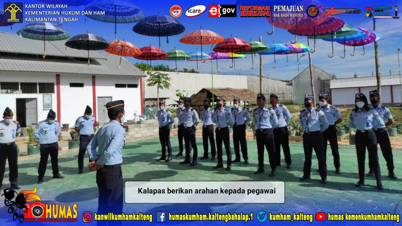 Apel Pagi, Kalapas Sukamara Sampaikan Arahan Kepada Pegawai