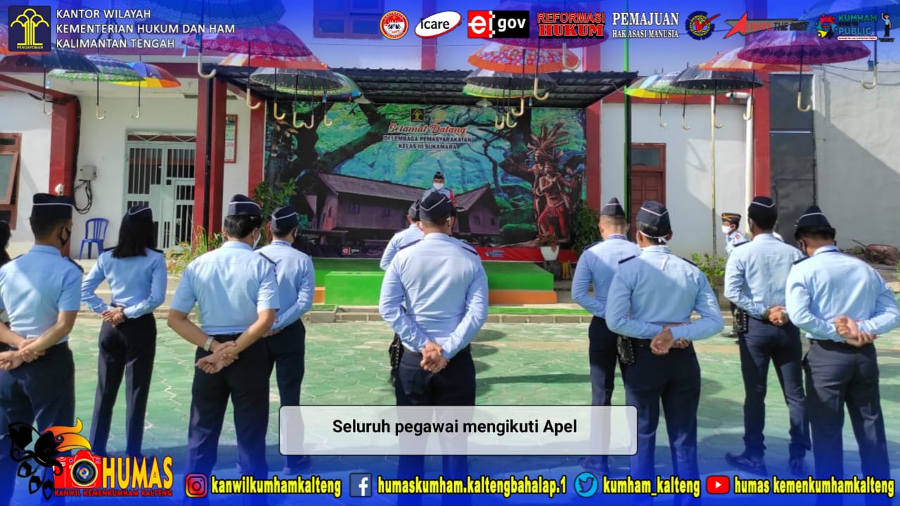 Apel Pagi, Kalapas Sukamara Sampaikan Arahan Kepada Pegawai