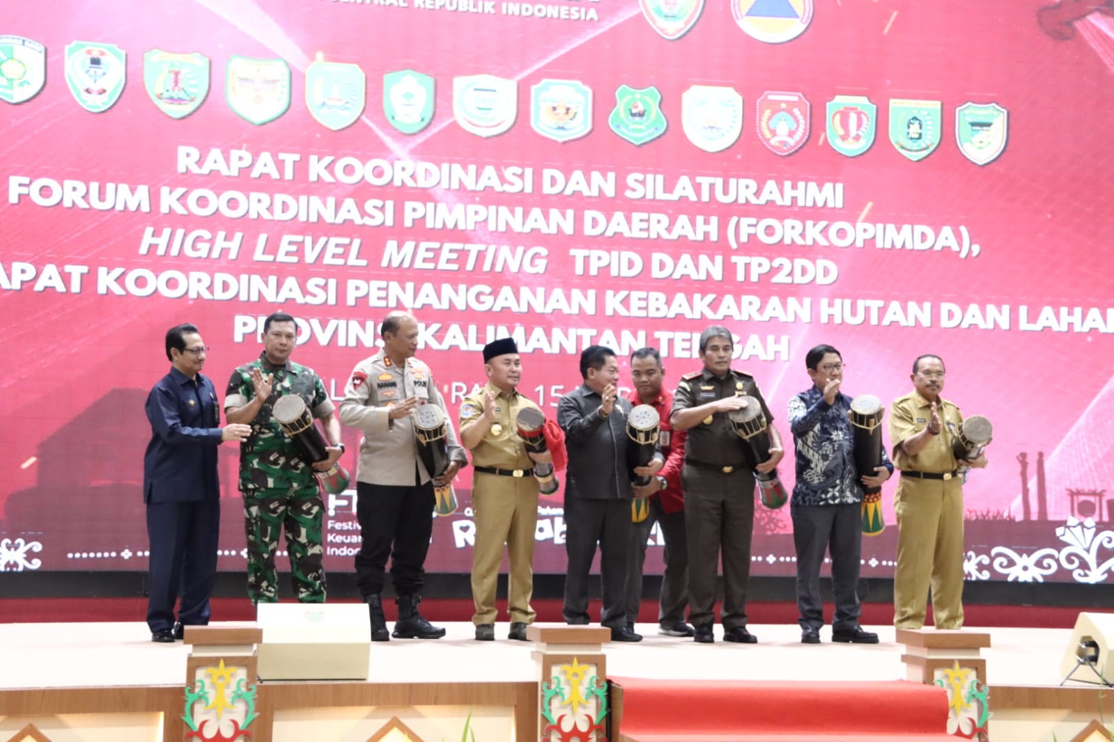 Gubernur Sugianto Sabran Buka Rakor High Level Meeting TPID dan TP2DD serta Penanganan Karhutla Provinsi Kalteng Tahun 2023