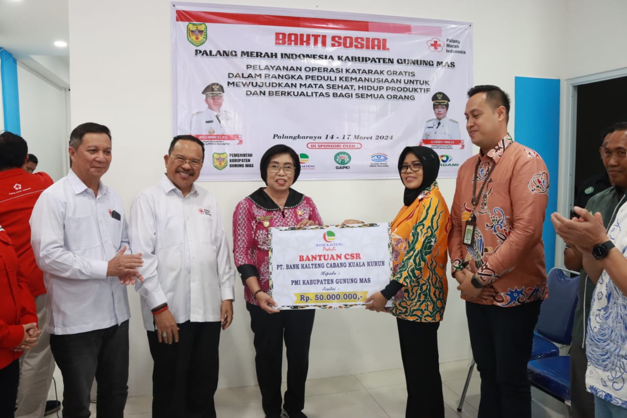 Sekda Nuryakin Apresiasi PMI Gumas Selenggarakan Operasi Katarak Gratis