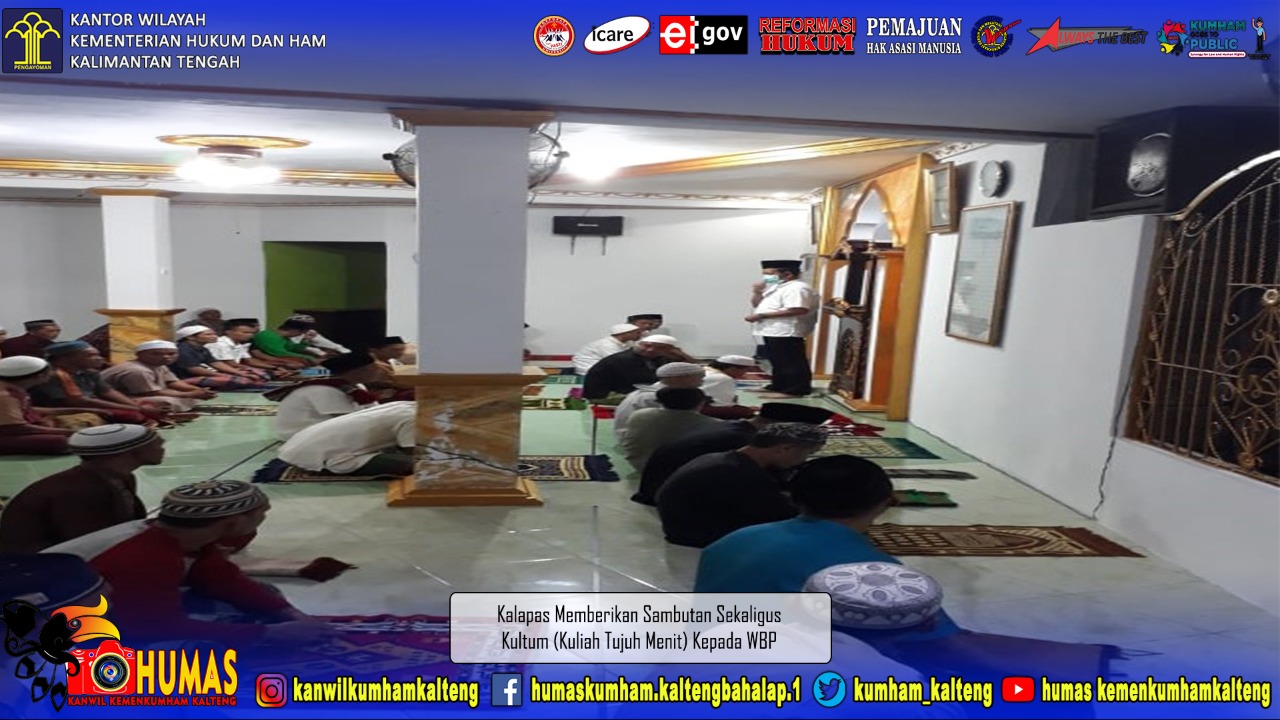 Memasuki Hari Ke-2 Puasa, WBP Lapas Pangkalan Bun Tetap Antusias Laksanakan Shalat Tarawih