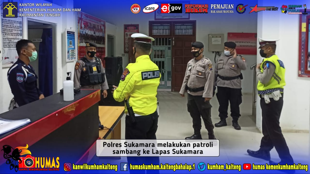Lapas Sukamara Terima Patroli Sambang Dari Polres Sukamara