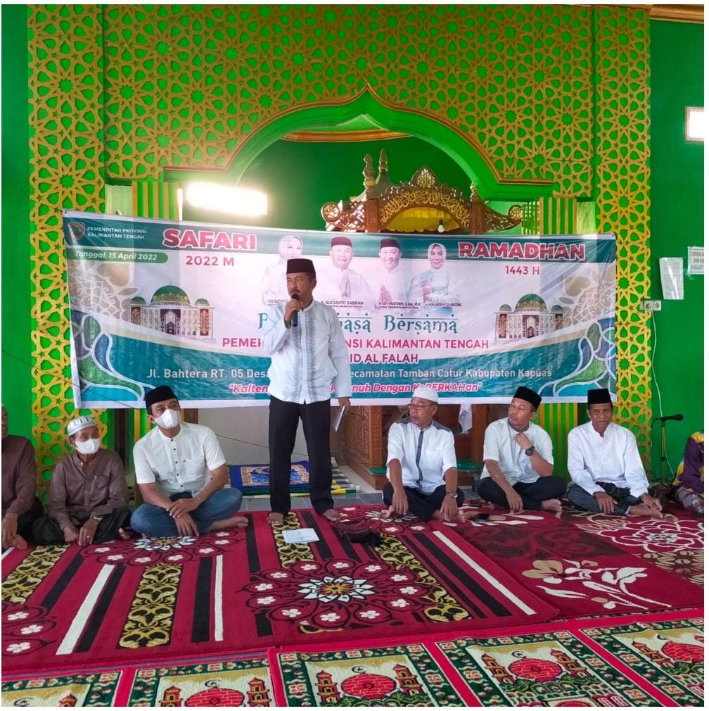 Tim Safari Pemprov Kalteng Buka Puasa Bersama di Masjid Al Falah Tamban Catur Kapuas