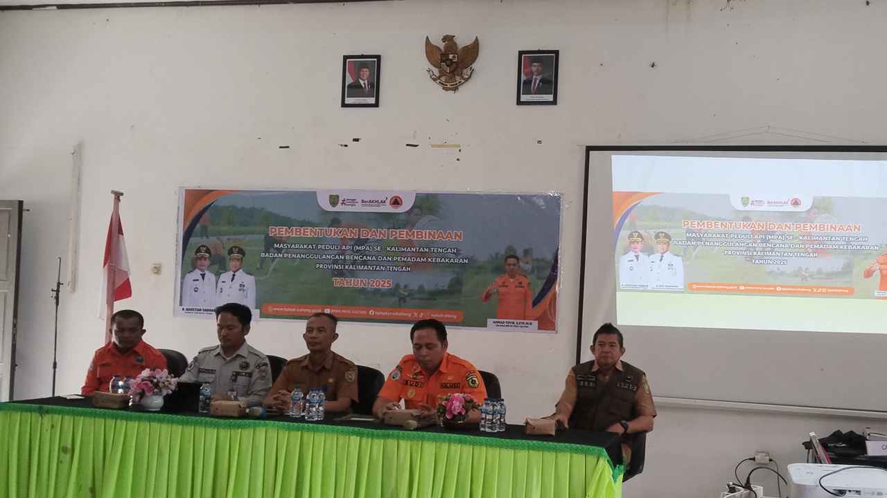 BPBD Prov. Kalteng Gelar Pembinaan Masyarakat Peduli Api Se-Kalimantan Tengah