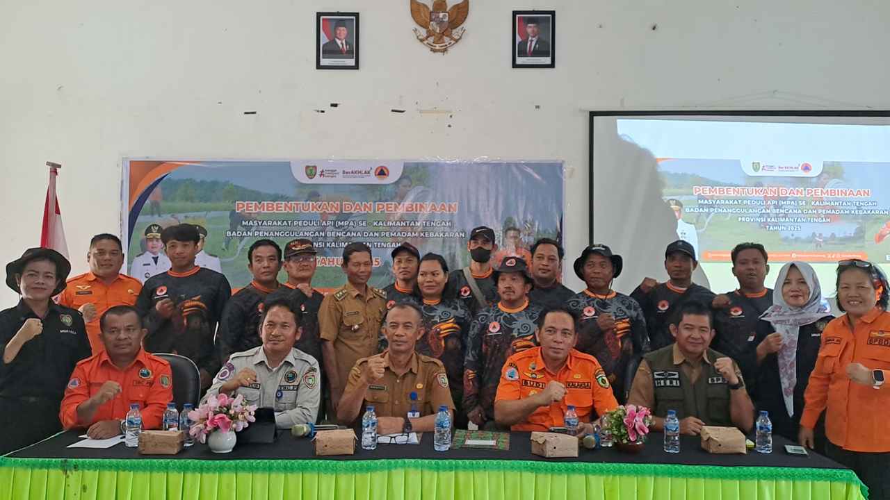 BPBD Prov. Kalteng Gelar Pembinaan Masyarakat Peduli Api Se-Kalimantan Tengah