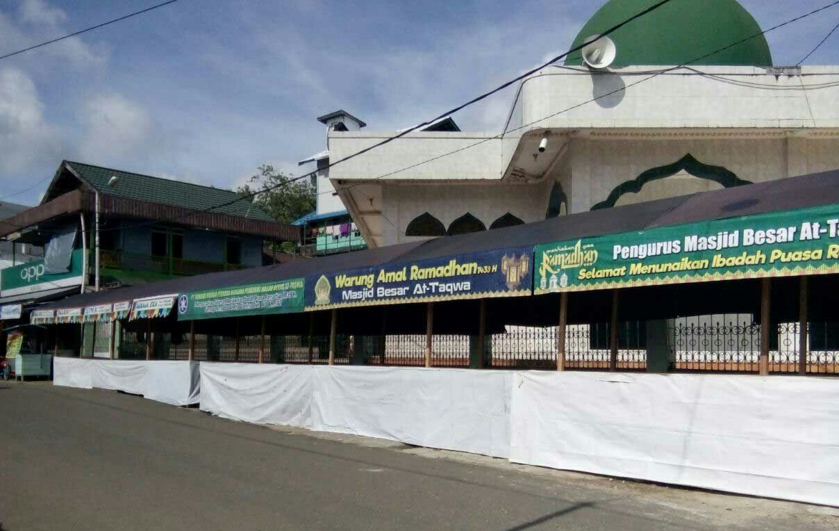 Menjelang Ramadan, Pasar Kuliner Ramadan Mulai Di Bangun 