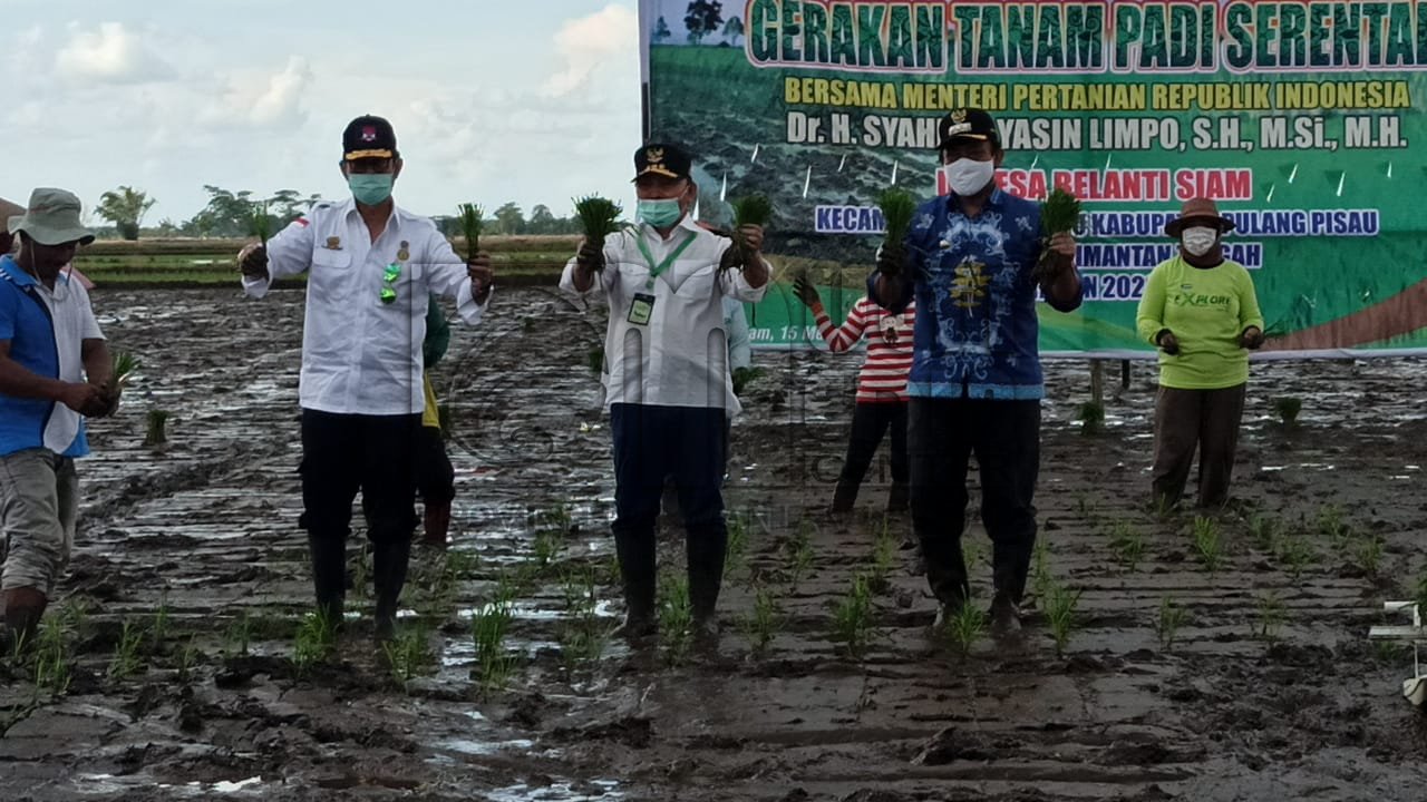 Mentan Pastikan Kesiapan Kalteng Menjadi Super Prioritas Program Ketahanan Pangan Nasional