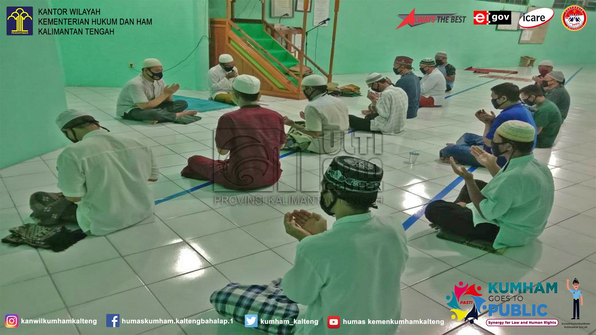 21 Ramadhan 1441H, Lapas Muara Teweh Gelar Doa Bersama