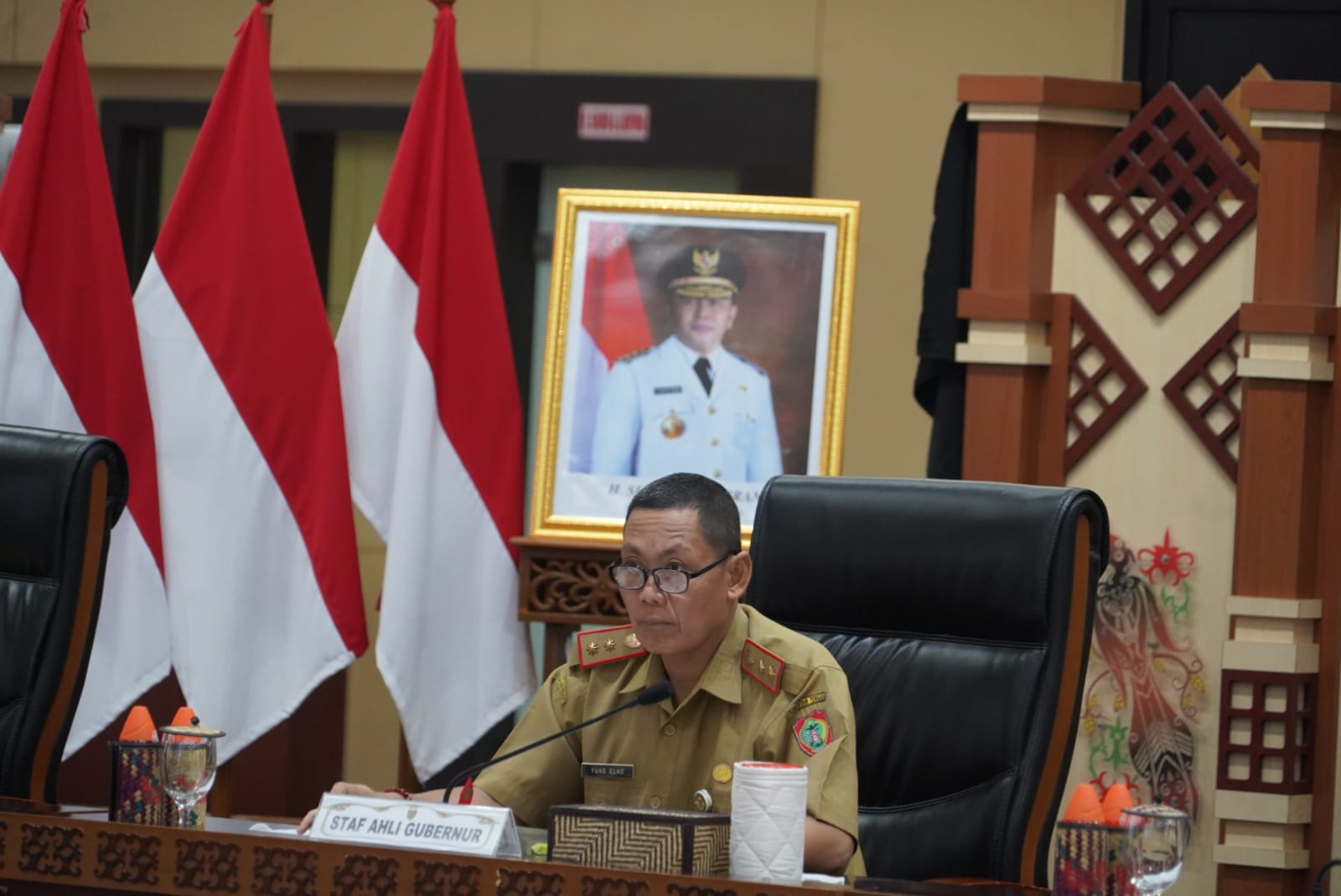 Hadiri Rakor Inflasi, Yuas Elko Sebut Inflasi Kalteng Masih Terkendali