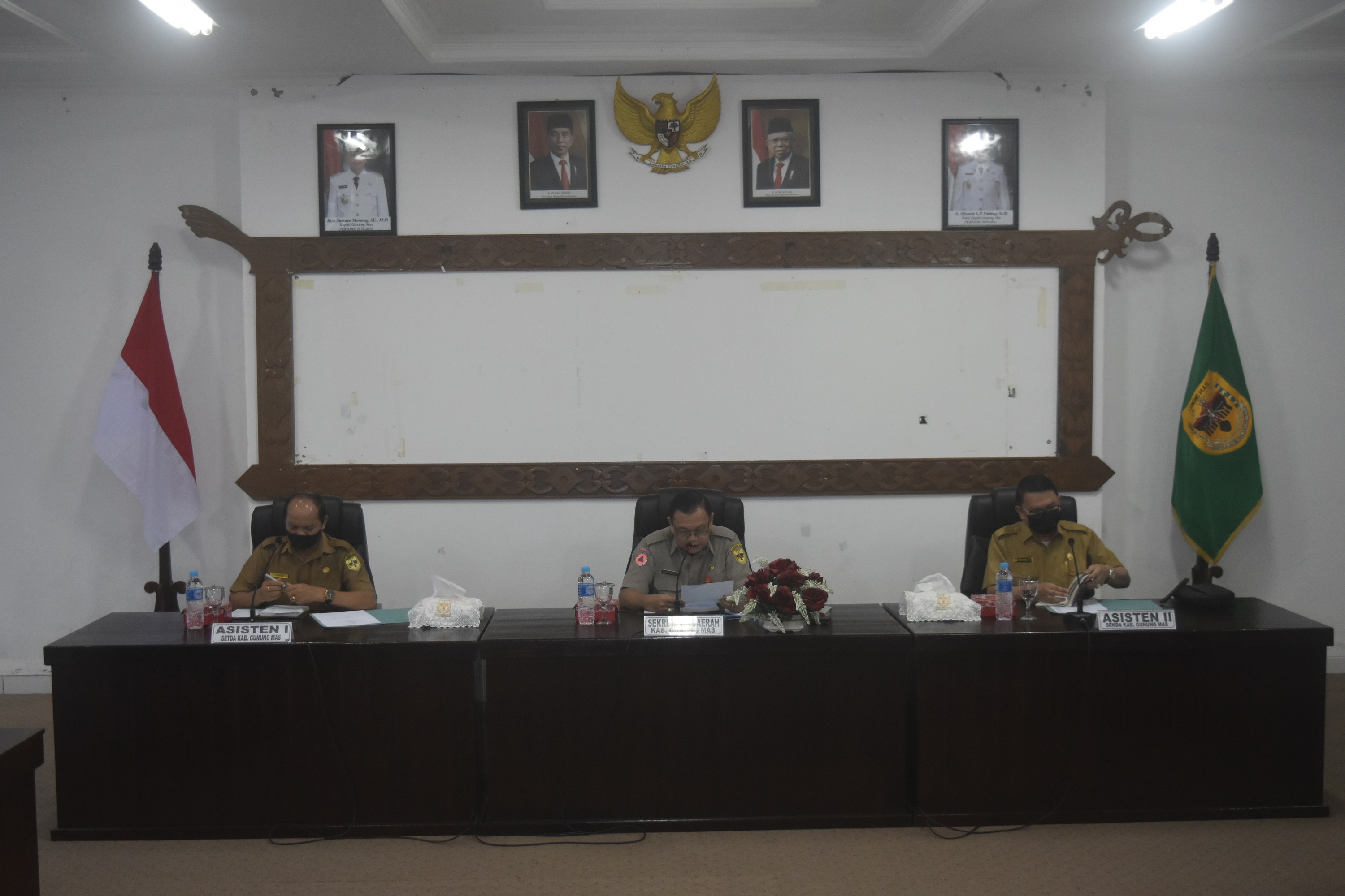 Pemkab Gunung Mas Gelar Rapat Persiapan HUT Gumas Ke-19 Tahun 2021