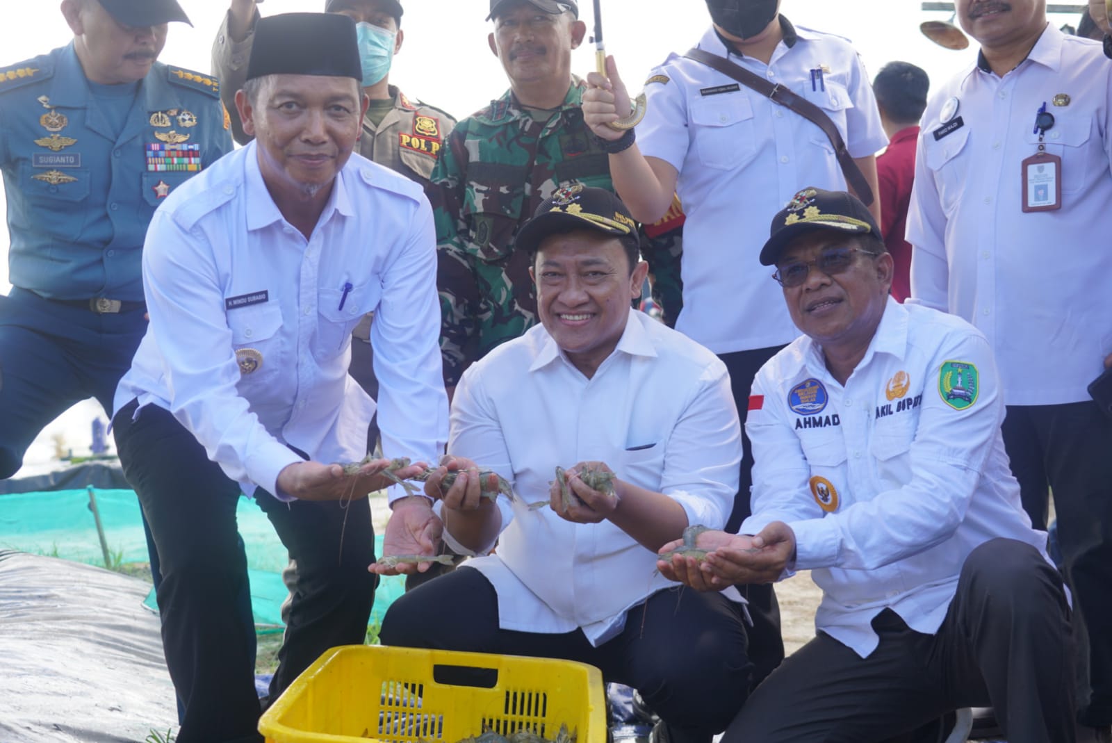 Wagub Kalteng Tinjau Pembangunan Kawasan Shrimp Estate di Desa Sei Pasir Kabupaten Sukamara