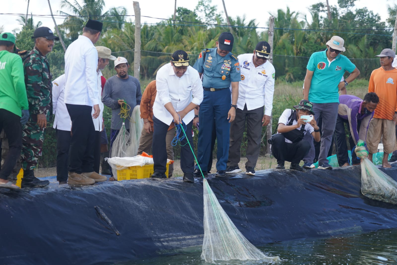 Wagub Kalteng Tinjau Pembangunan Kawasan Shrimp Estate di Desa Sei Pasir Kabupaten Sukamara
