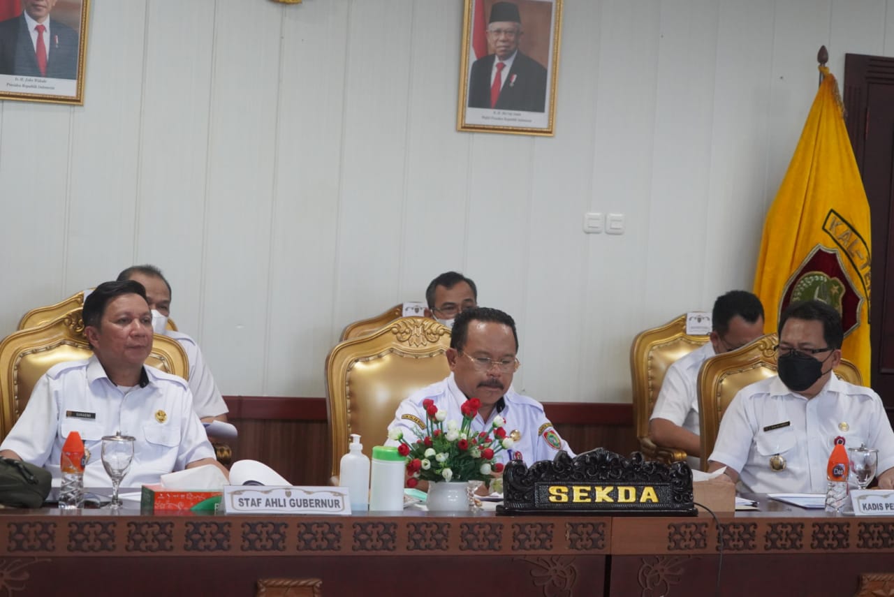 Hadiri Raker Dengan BLUD DPD RI, Sekda Nuryakin Sampaikan Dukungan Pemprov Kalteng Terhadap Pelaksanaan Reforma Agraria