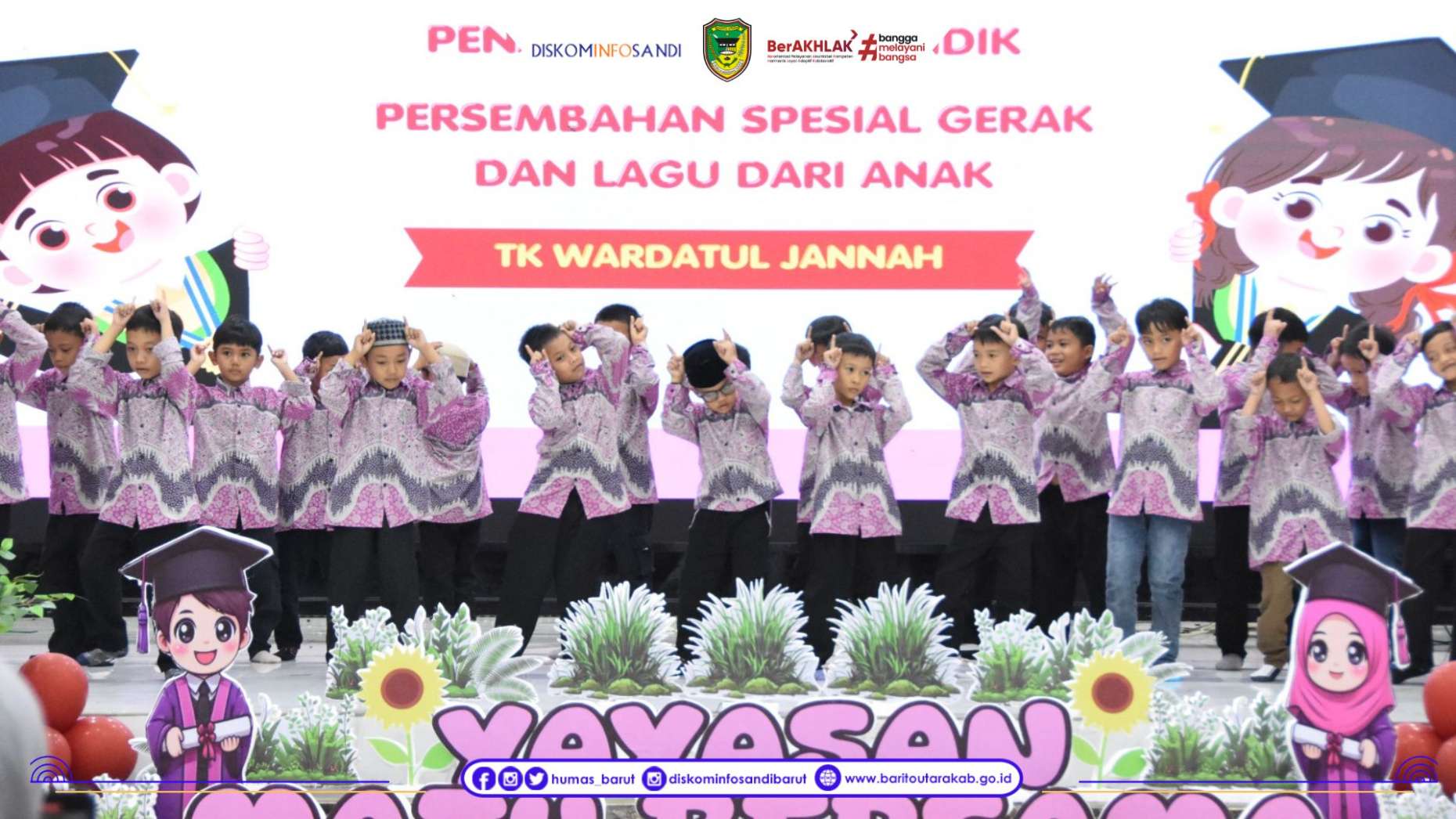 Bunda PAUD Barito Utara Hadiri Tasyakur Akhirussanah Yayasan Maju Bersama