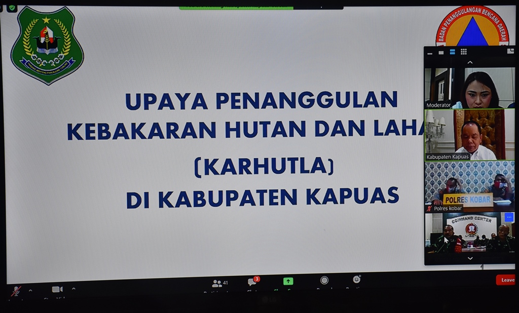 Ben Sampaikan Keberhasilan Kabupaten Kapuas Dalam Menanggulangi Karhutla