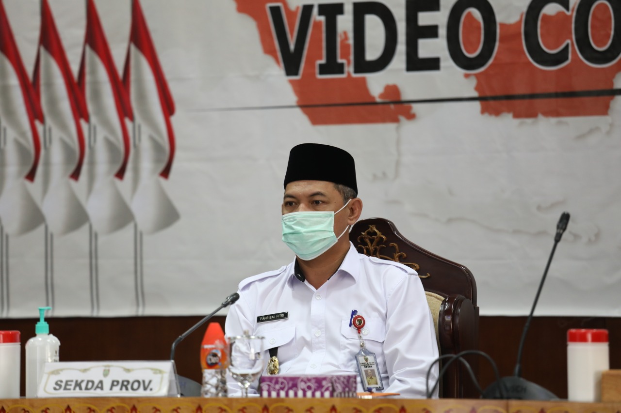 Sekda Kalteng Ikuti  Telabang Talk Kesiapan Provinsi Dalam Menghadapi Karhutla