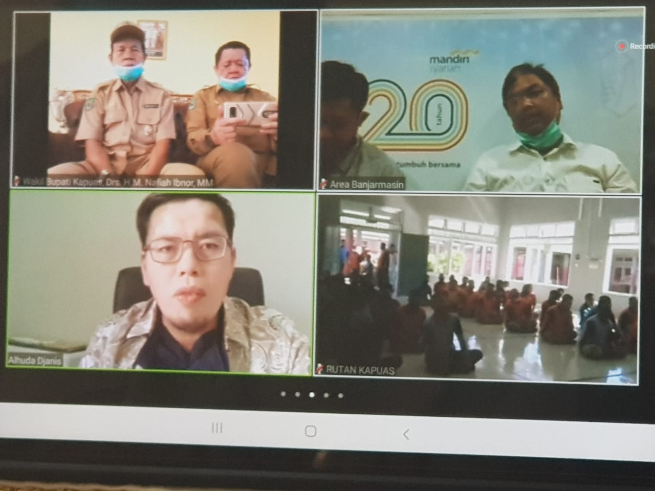 Wabup Lakukan Zoom Meeting Terkait Wirausaha Bagi Warga Binaan Kapuas