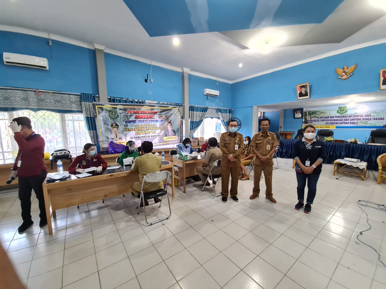 Rapid Test Massal di Lingkungan DPMD Kabupaten Kapuas