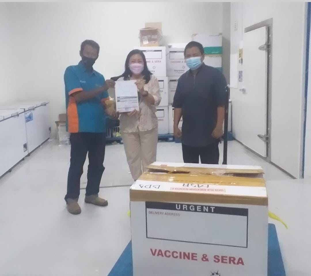 Vaksin Sinovac Sebanyak 850 Vial Untuk Masyarakat Umum Telah Sampai