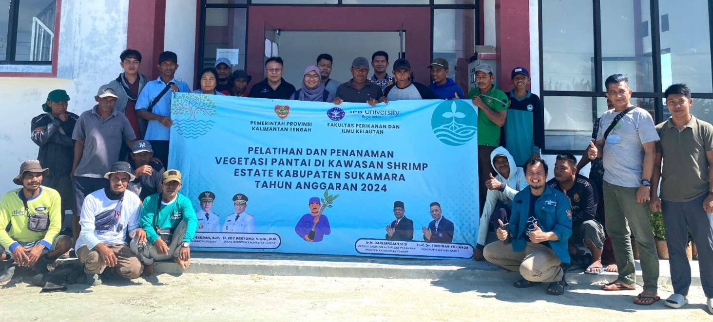 Pemprov Kalteng Tanam Vegetasi Pantai di Kawasan Shrimp Estate Berkah