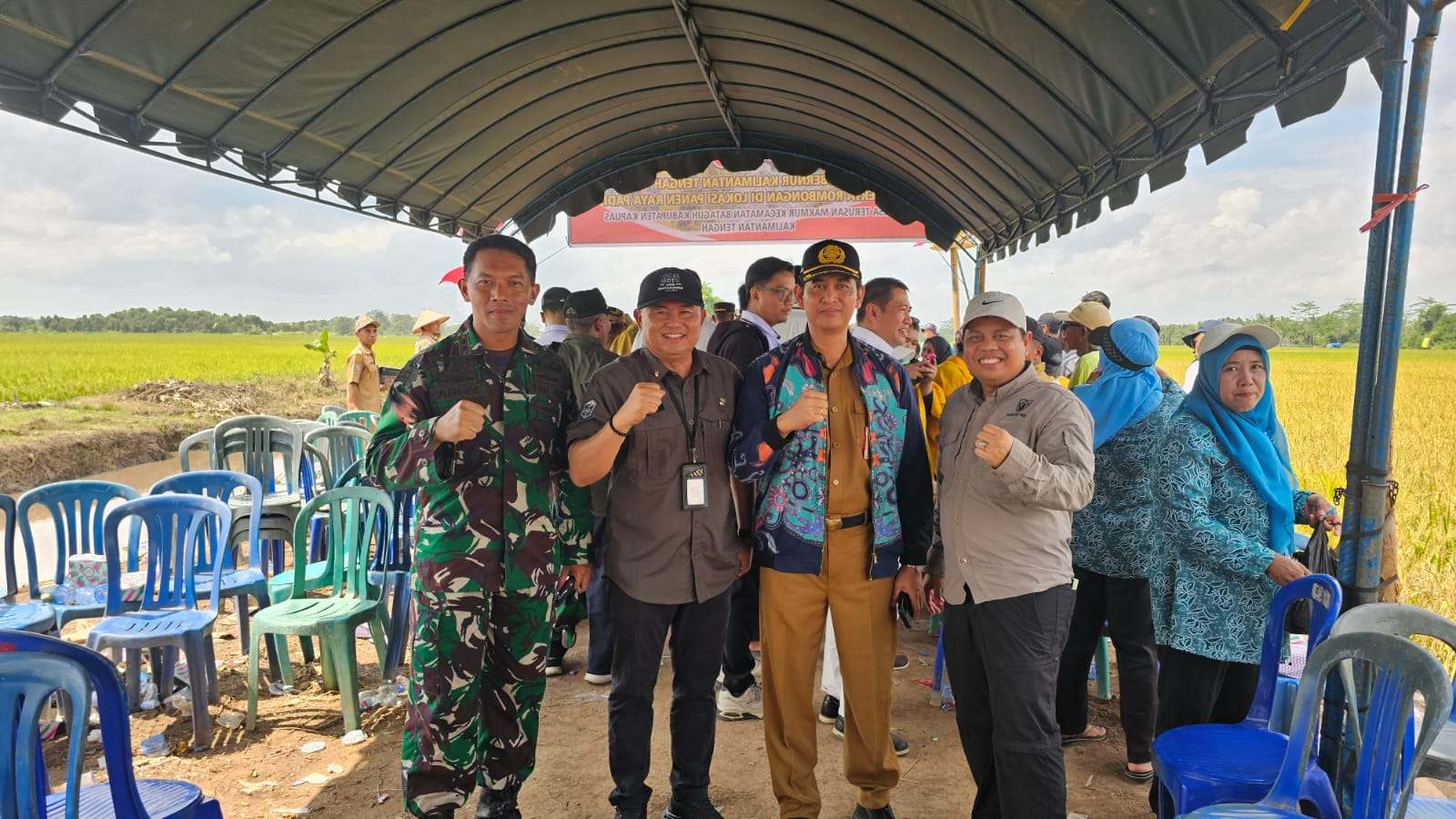 Dinas Ketahanan Pangan Prov. Kalteng Terus Kawal Panen Raya di Kabupaten Kapuas, Bukti Komitmen Tak Main-Main