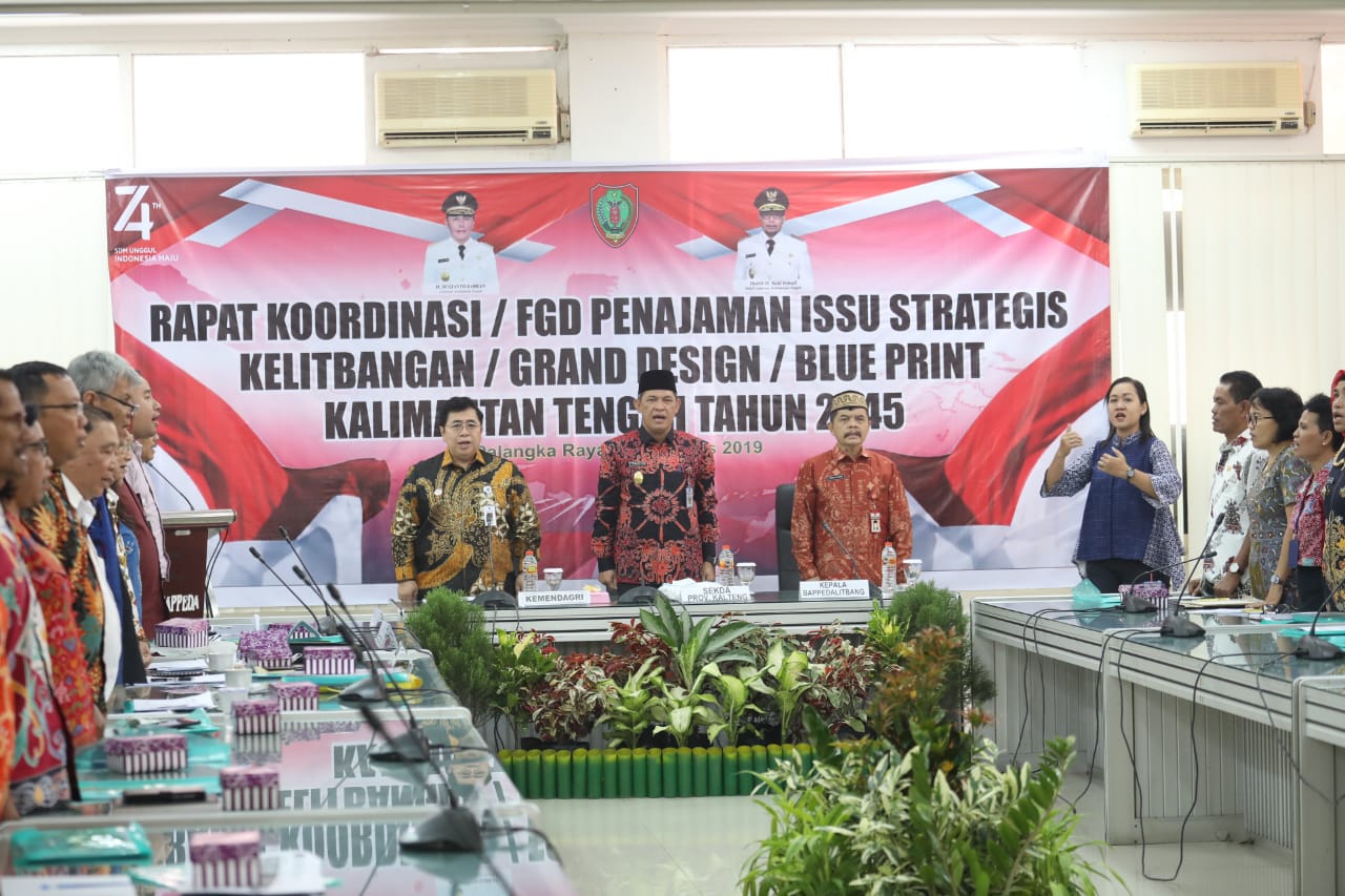 Pemprov Kalteng Akan Menyusun Master Plan/Grand Design Provinsi Kalimantan Tengah 2045