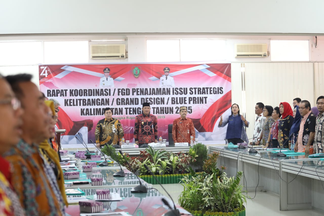 Pemprov Kalteng Akan Menyusun Master Plan/Grand Design Provinsi Kalimantan Tengah 2045