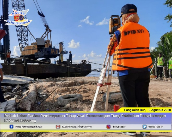 Peninjauan Pembangunan Tahap Awal Pelabuhan Penyeberangan di Kumai Seberang