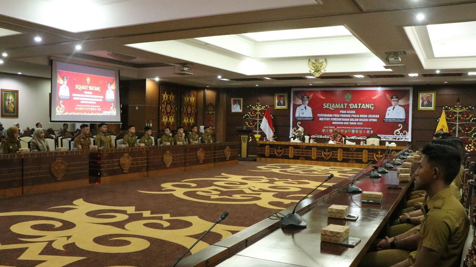 BKD Prov. Kalteng Gelar Penyerahan Pamong Praja Muda Lulusan IPDN Angkatan XXXI Tahun 2024
