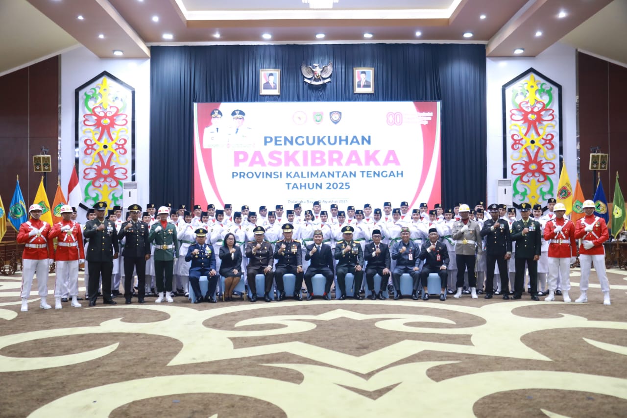 54 Putra-Putri Terbaik Kalteng Resmi Dikukuhkan sebagai Paskibraka