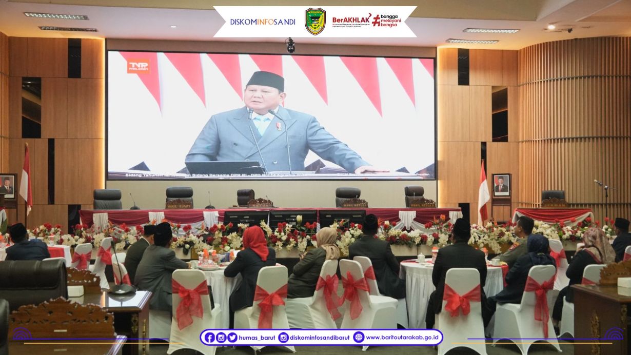 Pemkab Barito Utara Ikuti Rapat Paripurna, Simak Pidato Kenegaraan Presiden RI Tahun 2026