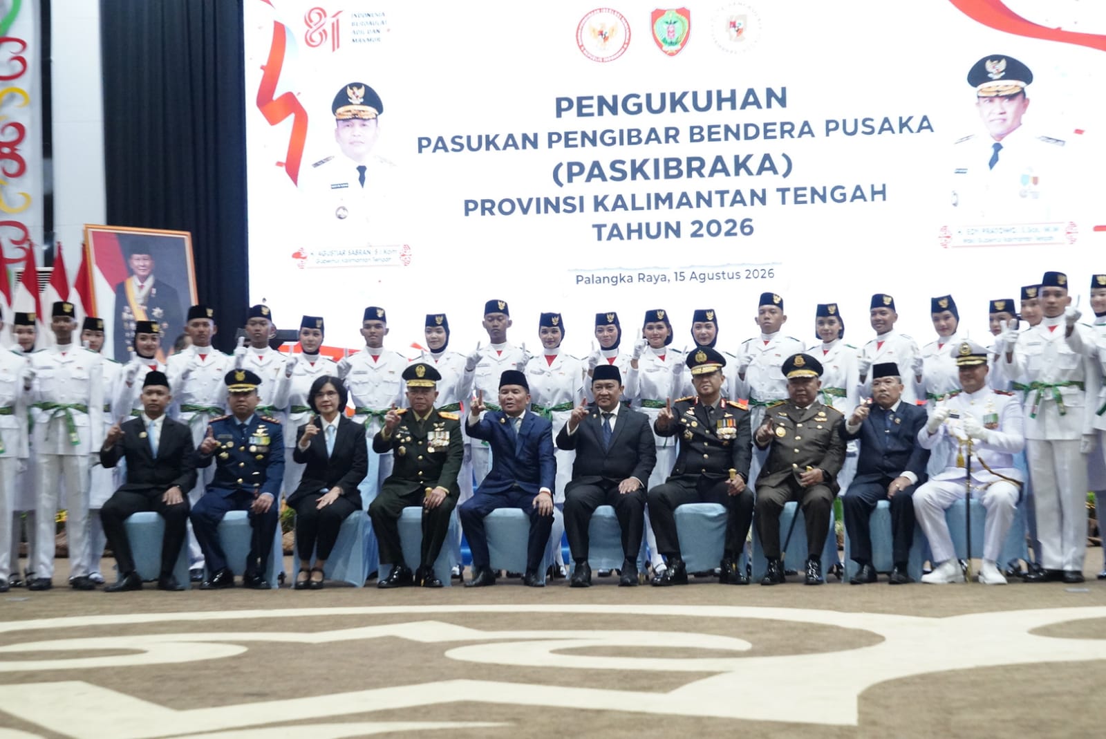 Gubernur Agustiar Sabran Kukuhkan Paskibraka Kalteng Tahun 2026, Siap Kibarkan Sang Merah Putih