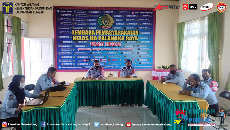 Lapas Palangka Raya Ikuti Audiensi Proyek Perubahan Sekretaris Direktorat Jenderal Secara Virtual