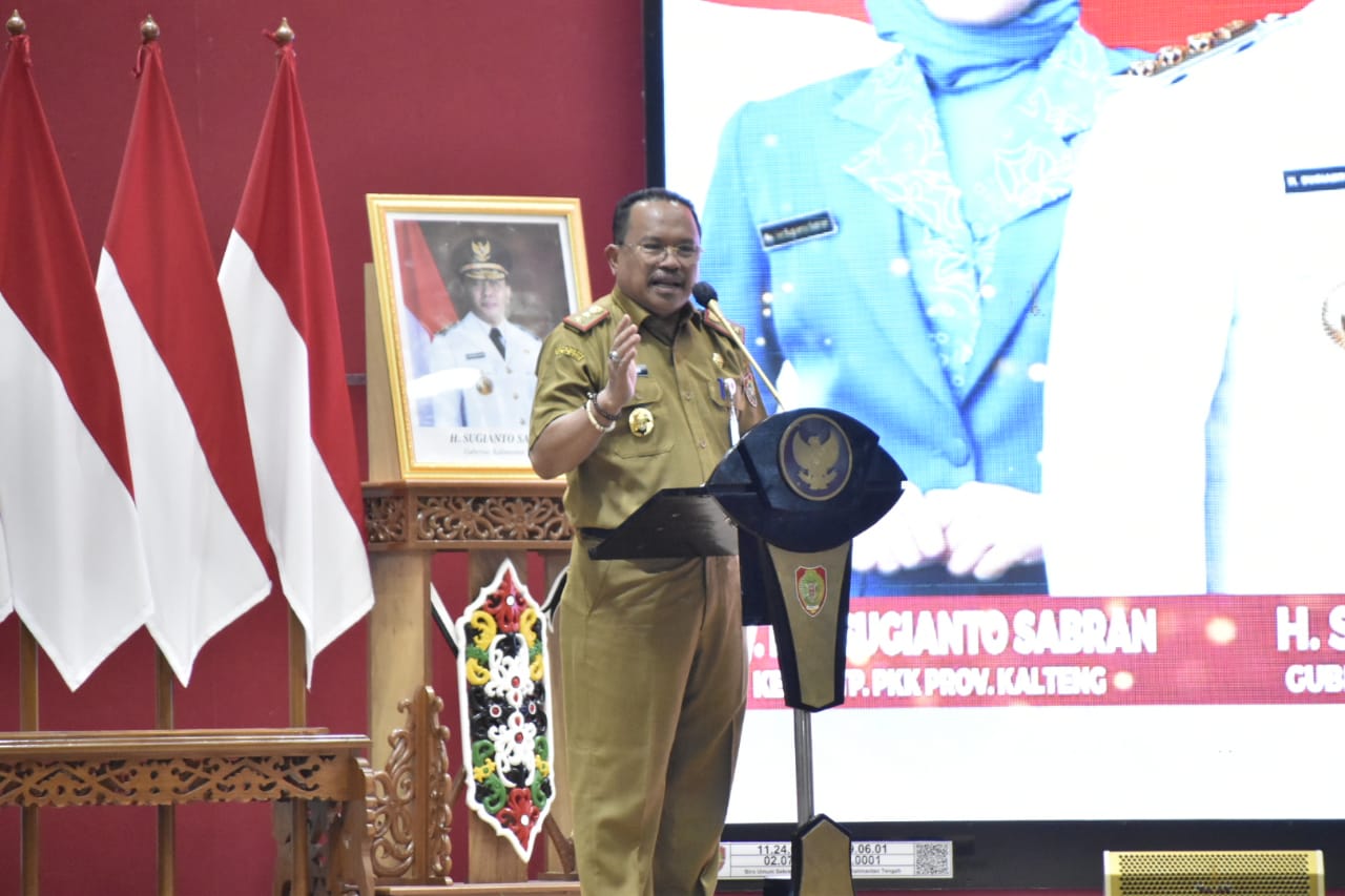Buka Rakor Penyelenggaraan Pemerintahan Desa Provinsi Kalteng Tahun 2022, Gubernur Sugianto Sabran Tekankan Turunkan Inflasi 