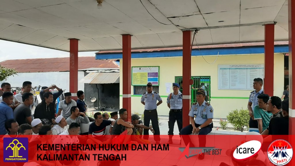 Menjaga Keamanan dan Ketertiban, Lapas Kelas IIB Pangkalan Bun Lakukan Briefing Sekaligus Pengecekan dan Razia Blok Kamar Hunian