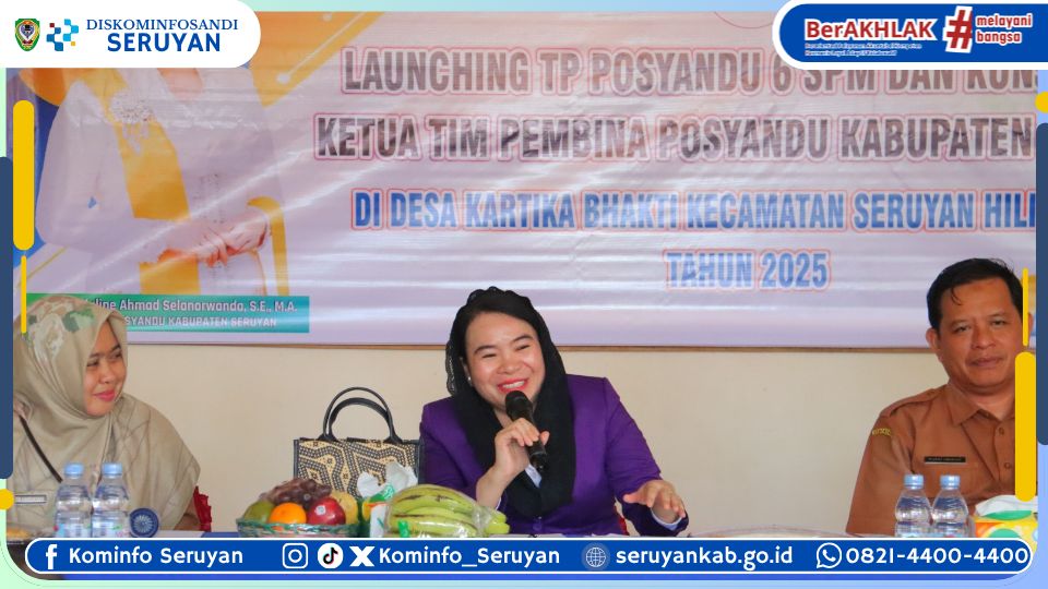 Ketua TP-Posyandu Seruyan Launching TP Posyandu 6 SPM di Desa Kartika Bhakti