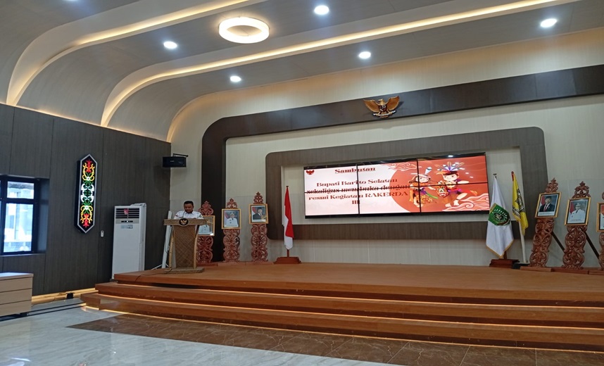 Bupati Buka Rakerda III MD AHK Kabupaten Barito Selatan   