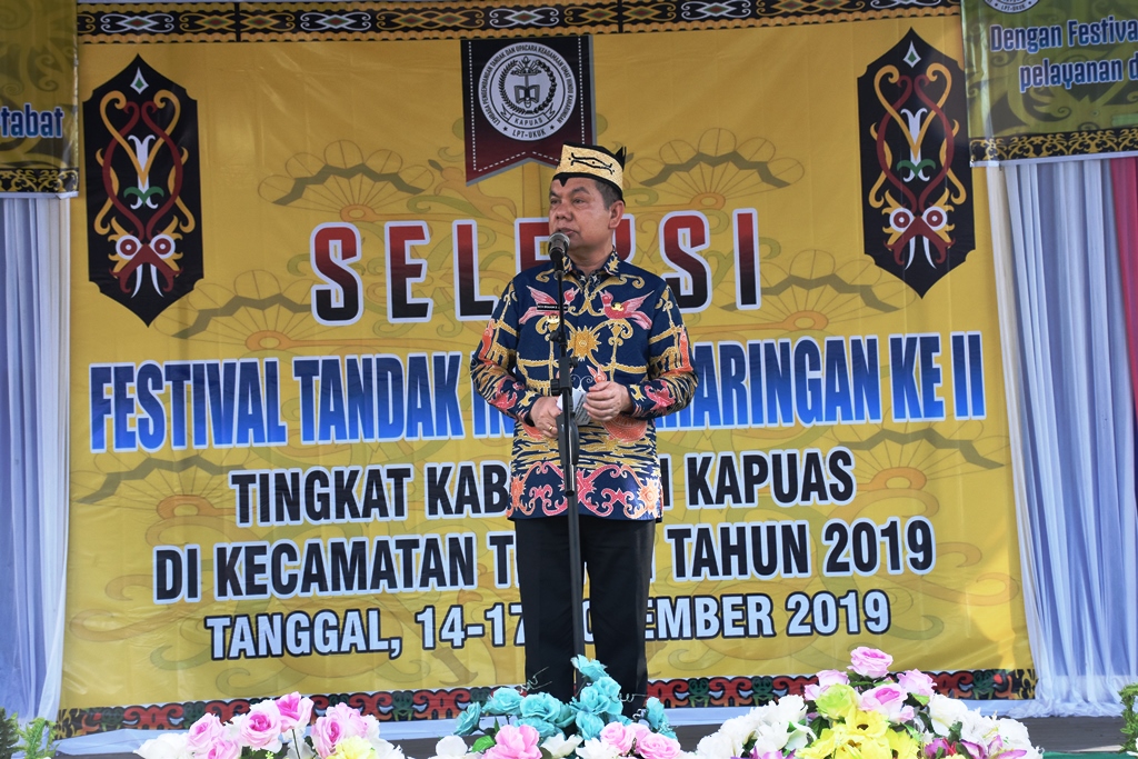 Bupati Buka Festival Tandak Intan Kaharingan ke II Tingkat Kabupaten Kapuas