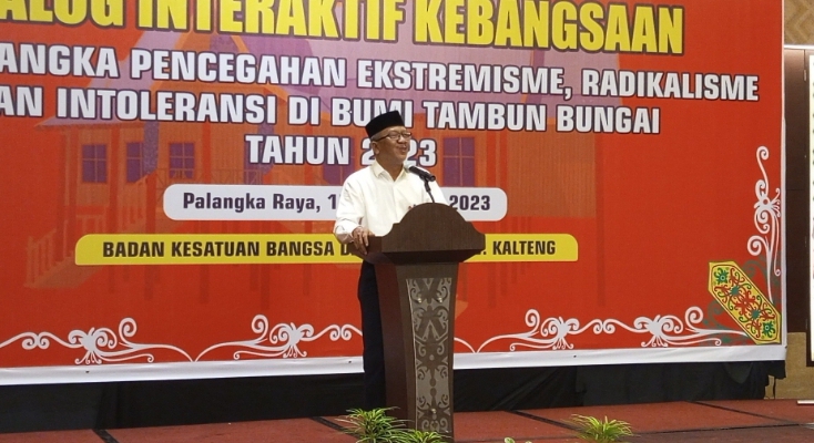 Badan Kesbangpol Prov. Kalteng Gelar Dialog Interaktif Pencegahan Ekstremisme, Radikalisme dan Intoleransi 