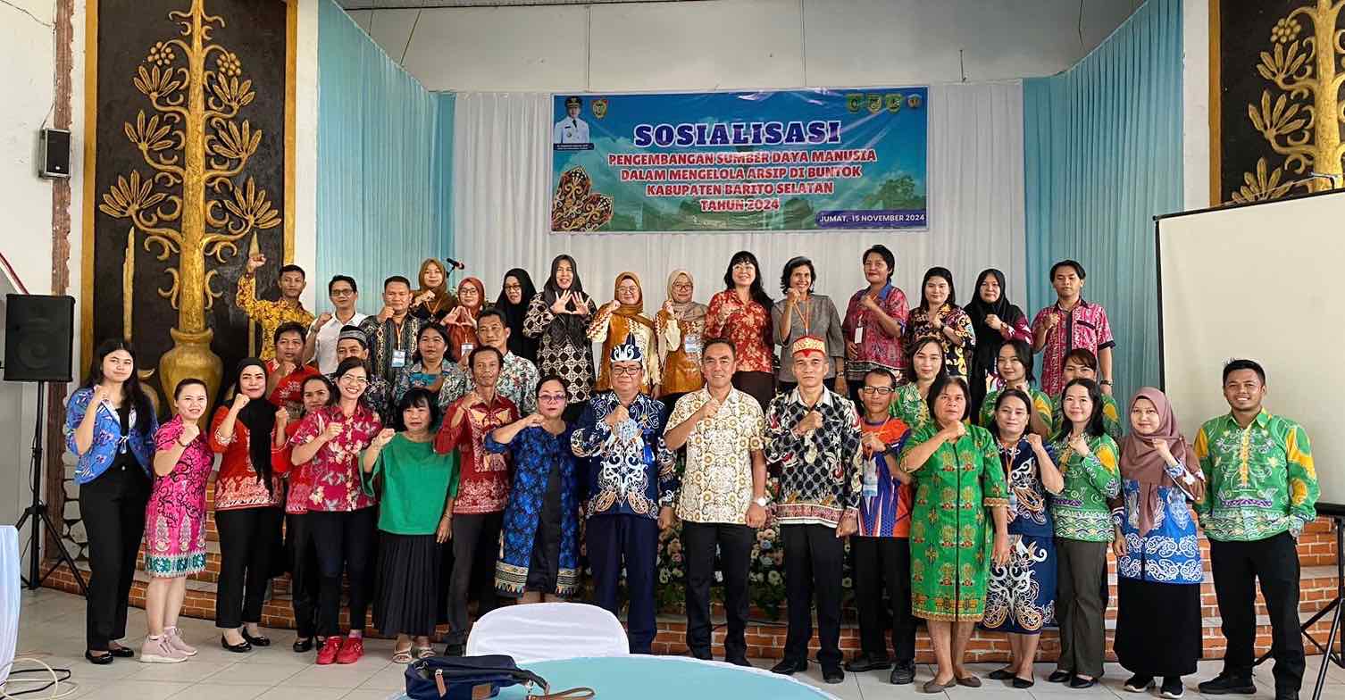 Dispursip Kalteng Gelar Sosialisasi Pengembangan SDM Dalam Mengelola Arsip Tahun 2024 di Barsel