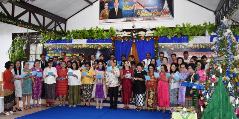 Bupati Kapuas Rayakan Natal Bersama Jemaat Lingkungan Pelayanan V GKE Selat 